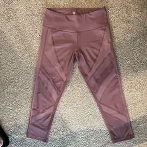 Purple athletic leggings